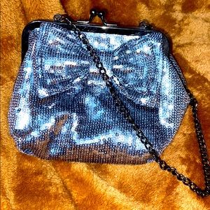 Sequined Betsey Johnson Clasped Pocketbook